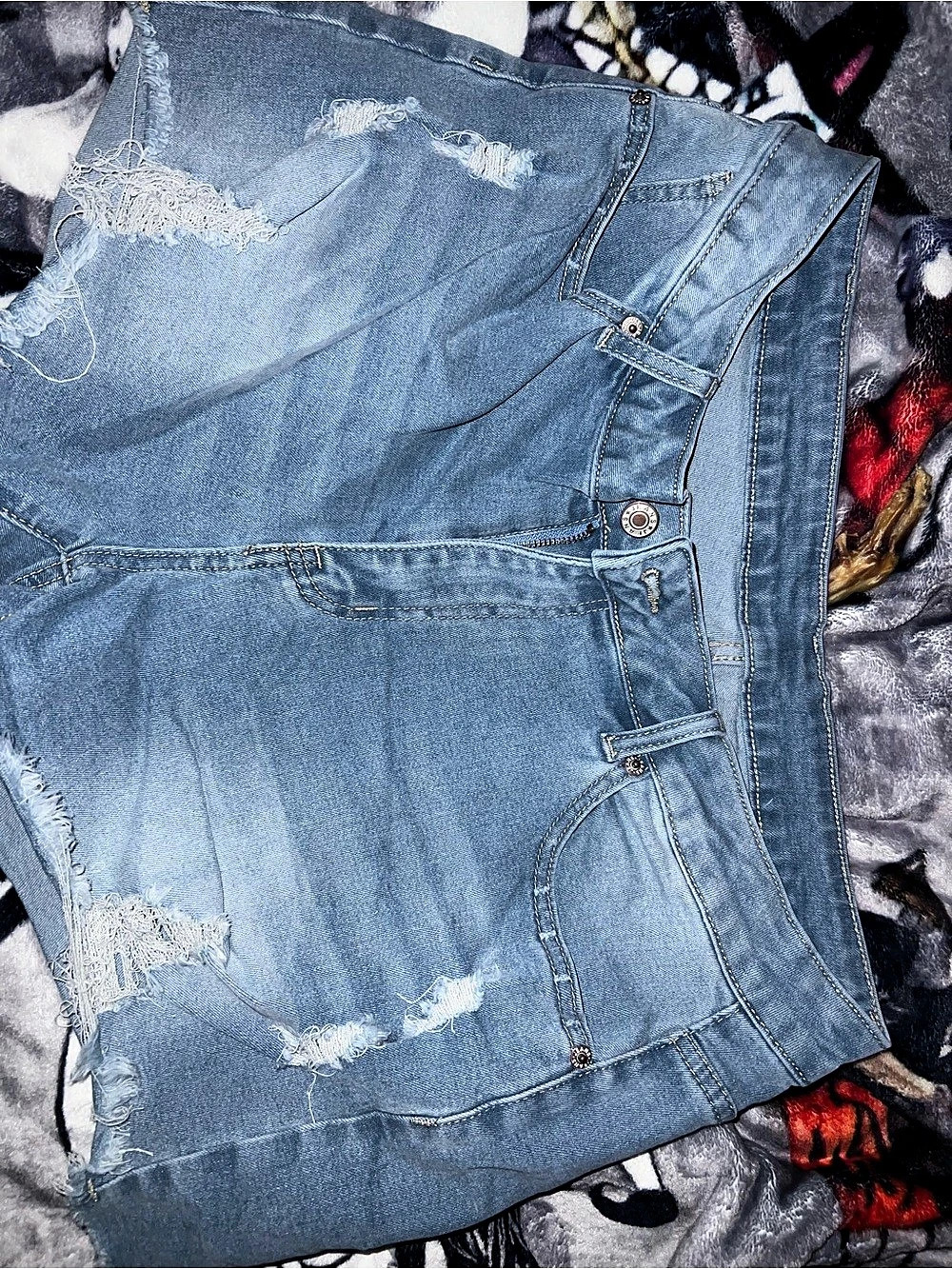 Distressed Jeans in Blue Size XL